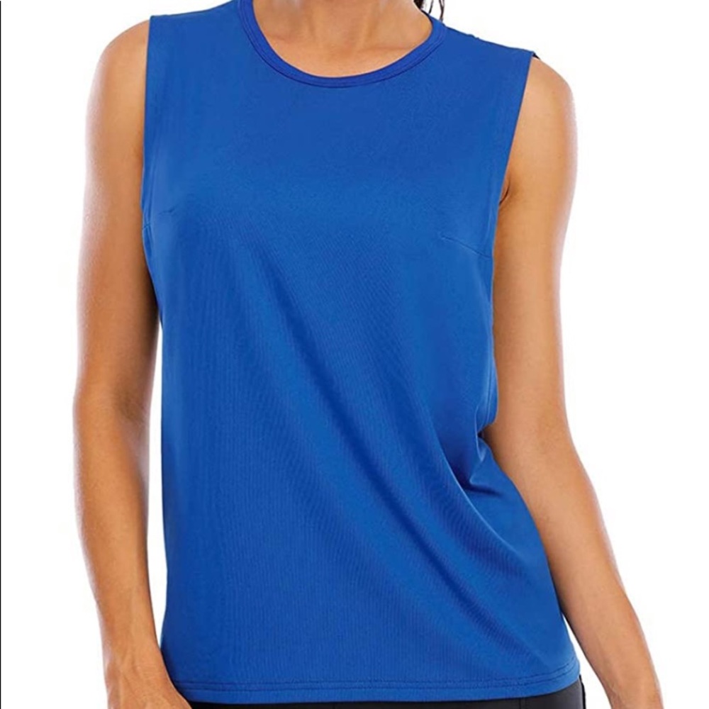 Women’s sleeveless open back tank top